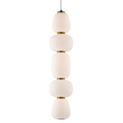 ET2 Soji 6" Wide LED Mini Pendant - 1300 Lumens Black / Gold