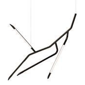 ET2 Scion 30" Wide LED Abstract Chandelier Black