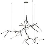 ET2 Scion 80" Wide LED Abstract Multi Light Pendant Black