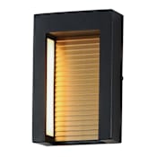 ET2 Alcove 10" Tall LED Outdoor Wall Sconce Black / Gold