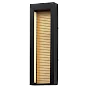 ET2 Alcove 20" Tall LED Outdoor Wall Sconce Black / Gold