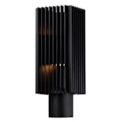 ET2 Rampart 15" Tall LED Outdoor Single Head Post Light Black