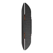 ET2 Tectonic 22" Tall LED Wall Sconce Black / Antique Brass