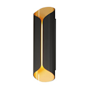 ET2 Folio 20" Tall LED Outdoor Wall Sconce Black / Gold