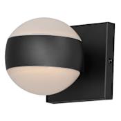 ET2 Modular 5" Tall LED Outdoor Wall Sconce Black