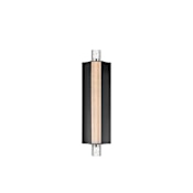 ET2 Hyperion 18" Tall LED Outdoor Wall Sconce Black / Clear Crystal