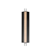 ET2 Hyperion 24" Tall LED Outdoor Wall Sconce Black / Clear Crystal