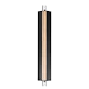 ET2 Hyperion 30" Tall LED Outdoor Wall Sconce Black / Clear Crystal