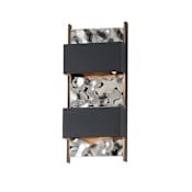 ET2 Coulee 15" Tall LED Outdoor Wall Sconce Black