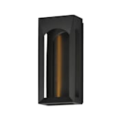 ET2 Brasilia 2 Light 18" Tall LED Outdoor Wall Sconce Black