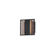 ET2 Interlace 7" Tall LED Outdoor Wall Sconce Black / Aged Copper