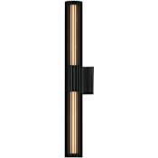 ET2 Citadel 28" Tall Outdoor Wall Sconce Black