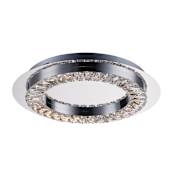 ET2 Charm 17" Wide Integrated LED Flush Mount Ceiling Fixture Polished Chrome