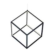 ET2 4 Square 21" Wide LED Chandelier Black