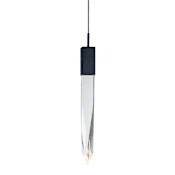 ET2 Quartz 5" Wide LED Mini Pendant Black