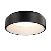 ET2 iQ WiZ 24" Wide LED Flush Mount Drum Ceiling Fixture Brushed Black