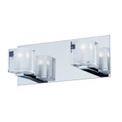 ET2 Blocs 2 Light 12" Wide LED 3000K Wall Sconce Polished Chrome