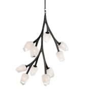 ET2 Blossom 10 Light 25" Wide LED Abstract Chandelier Black
