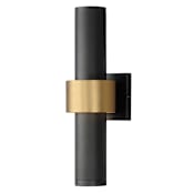 ET2 Reveal Outdoor 18" Tall LED Wall Sconce Black / Gold