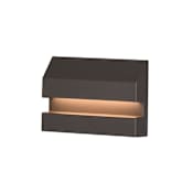 ET2 Brink 3" Tall Outdoor Wall Sconce Architectural Bronze