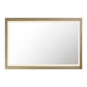 ET2 Sawyer 48"W x 32"H Rectangular Flat Framed Accent Mirror Oak