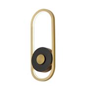 ET2 Gravity 16" Tall LED Wall Sconce Black / Gold