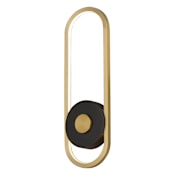ET2 Gravity 18" Tall LED Wall Sconce Black / Gold