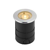 ET2 Single Alumilux Landscape 3" Wide 12V LED In-Ground Well Light Brushed Aluminum
