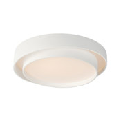 ET2 Ziggurat 24" Wide LED Flush Mount Drum Ceiling Fixture White