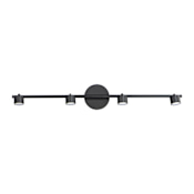ET2 Taylor 4 Light 34" Wide LED Fixed Rail Ceiling Fixture Black