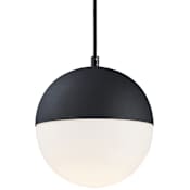 ET2 Half Moon 8" Wide LED Mini Pendant Black