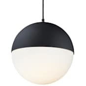 ET2 Half Moon 12" Wide LED Pendant Black