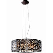 ET2 Inca 23" Crystal Drum Pendant with LED Bulbs Bronze