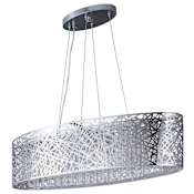 ET2 Inca 32" Crystal Linear Pendant with LED Bulbs Polished Chrome