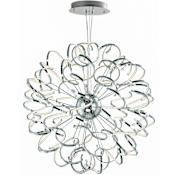 ET2 Chaos 40" Wide LED Chandelier Polished Chrome
