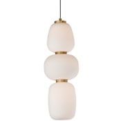 ET2 Soji 6" Wide LED Mini Pendant Black / Gold