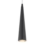 Eurofase Lighting Sliver 3" Wide Mini Pendant Black