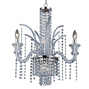 Eurofase Lighting Nava 3 Light 23" Wide Crystal Chandelier Chrome