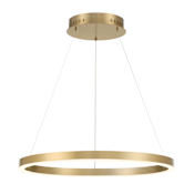 Eurofase Lighting Spunto 28" Wide 3000K LED Ring Chandelier Gold