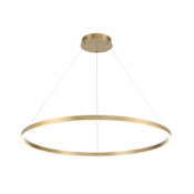Eurofase Lighting Spunto 47" Wide 3000K LED Ring Chandelier Gold