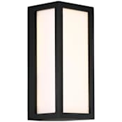 Eurofase Lighting Architectural Outdoor 10" Tall LED Outdoor Wall Sconce Black