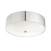 Eurofase Lighting Element 16" Wide LED Flush Mount Drum Ceiling Fixture Brushed Nickel