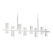 Eurofase Lighting Netto 8 Light 42" Wide LED Linear Chandelier Chrome