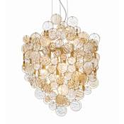 Eurofase Lighting Trento 7 Light 11" Wide Suspension Pendant Antique Gold