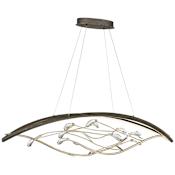 Eurofase Lighting Basilica 15" Wide LED Abstract Linear Chandelier Bronze