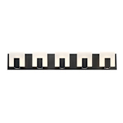 Eurofase Lighting Canmore 5 Light 34" Wide LED Bathroom Vanity Light Black