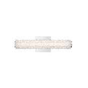 Eurofase Lighting Sassi 18" Wide LED Bath Bar with Cylinder Crystal Shade Chrome