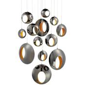 Eurofase Lighting Arlington 13 Light 40" Wide LED Multi Light Pendant Black Chrome