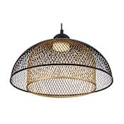 Eurofase Lighting Kenmore 16" Wide LED Cage Pendant Black / Gold