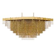 Eurofase Lighting Bloomfield 28 Light 73" Wide LED Chandelier Antique Brush Gold